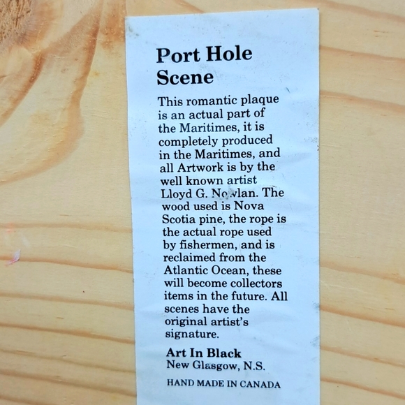 Vintage 1989 PEI Port hole scene - Picture 6 of 9